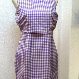 Purple Women’s plaid dress, Size 8